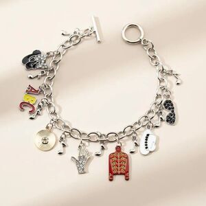Michael Jackson Charm Bracelet – King of Pop-Colorful Iconic Charms, Fan Jewelry